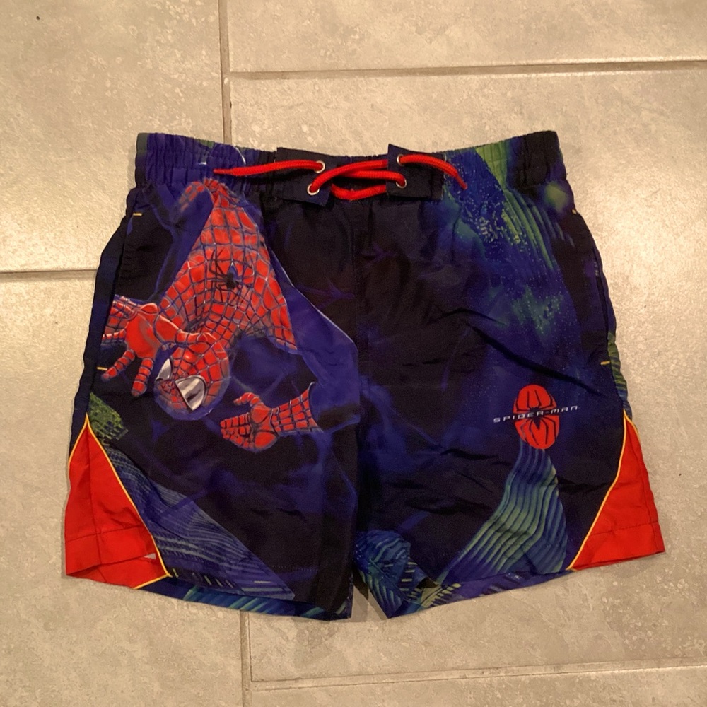 Spiderman swim trunks